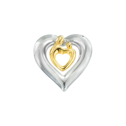 Plating > Yellow > 18kt > with > Pendant > Child® > & > Mother > Shaped > Heart