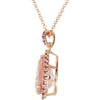 Pendant > Morganite & Amethyst > Genuine