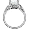 Solitaire > Princess > Moissanite > Created