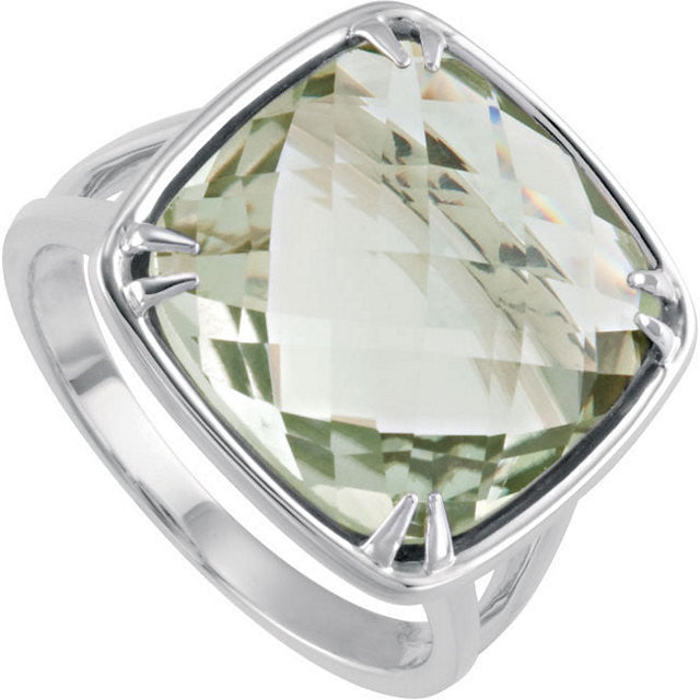 Ring > Quartz > Green > Checkerboard > Sided > Double > 14mm