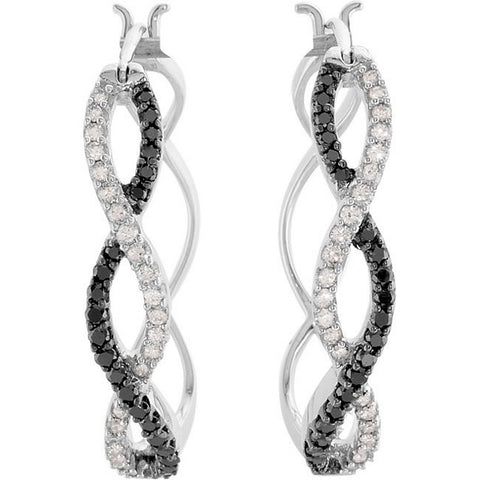 Earrings > Diamond > Black & White