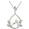 Necklace > 18" > Design > Leaf > Diamond > .05 CTW
