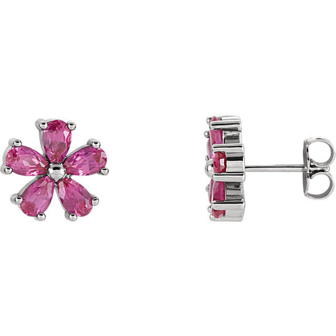Earrings > Sapphire > Pink > Created > Chatham®