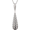 Necklace > 18" > Shaped > Teardrop