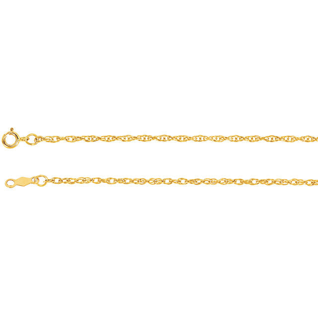 Chain > 18" > Rope > Gold™ > Titan > Lasered > 1.5mm