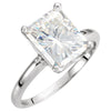 Solitaire > Emerald > Moissanite > Created