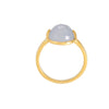 Ring > Stackable > Chalcedony > Blue