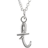 Necklace > Initial > Script > Lowercase > "F" > Letter