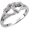 Ring > Design > Heart > Double > Diamond > .05 CTW