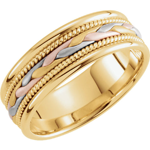 Band > Hand-Woven > Tri-Color > 14kt