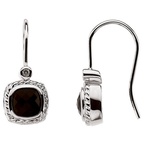 Earrings > Onyx & Diamond