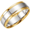 .5 > Band > Edge > Flat > Grooved > mm > 7.5 > Two-Tone > 14kt