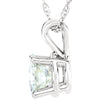 Necklace > Solitaire > Moissanite > Created