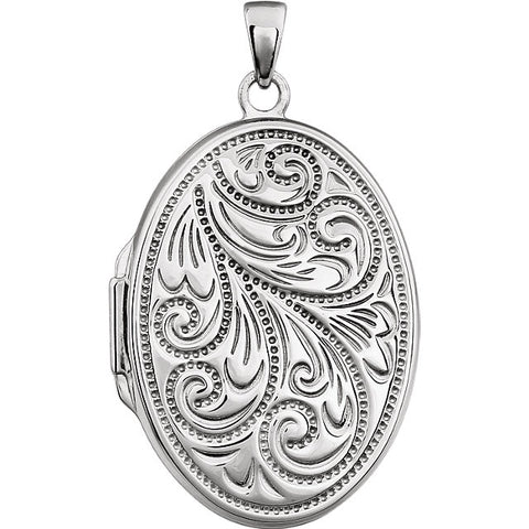 Locket > Oval > Silver > Sterling > Plated > Gold > Yellow