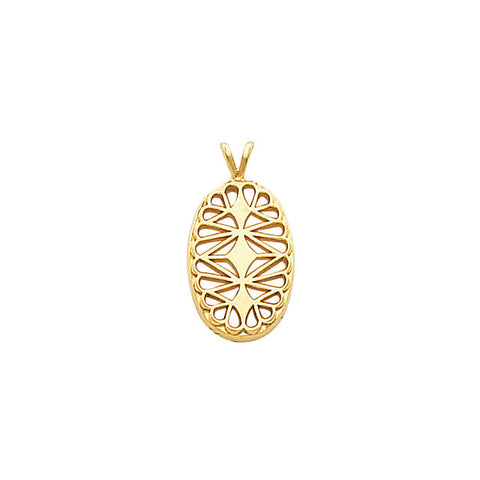 Pendant > Filigree > Oval