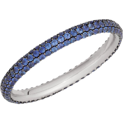 Band > Pave > Eternity > Sapphire > Blue