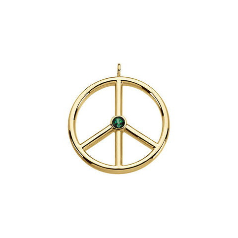 Pendant > Sign > Peace > Topaz > Genuine