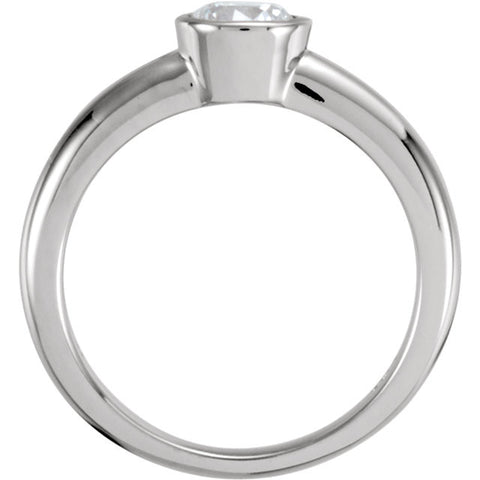 Ring > Engagement > Solitaire > Bezel > Zirconia > Cubic > 4.1mm