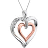 Necklace > 18" > Heart > Diamond > .06 CTW