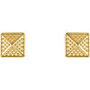 Earrings > Pyramid > Granulated