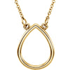 Necklace > 16" > Teardrop