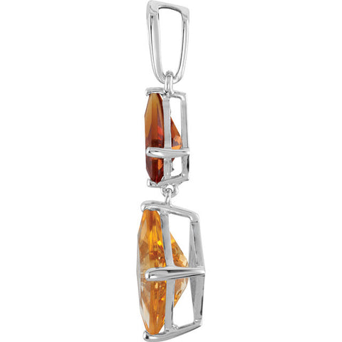 Pendant > Citrine & Diamond > Citrine, > Madeira > Genuine