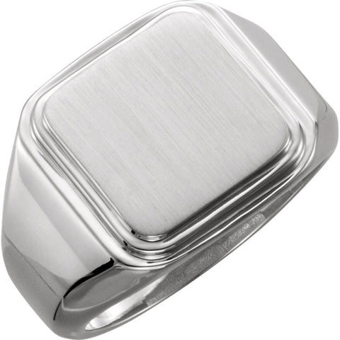 Ring > Signet > Square > Men's > Mommy® > Posh