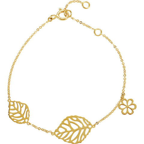 Bracelet > Design > Leaf & Flower