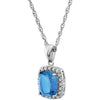 Necklace > Diamond > .05 CTW > & > Amethyst