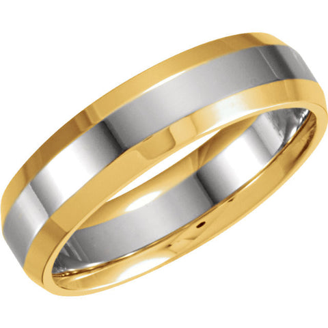 .5 > Band > Comfort-Fit > 6mm > Two-Tone > 14kt