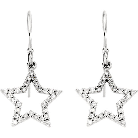 Earrings > Star > Diamond > 1/3 CTW