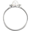 Ring > Pearl & Diamond > Cultured > Akoya > 4.5mm