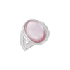 Ring > Top > Quartz > Pearl & White > of > Mother > Dyed > Pink