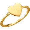 Ring > Engravable > Heart