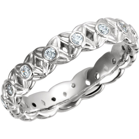 Band > Eternity > Sculptural-Inspired > Diamond > 3/8 CTW