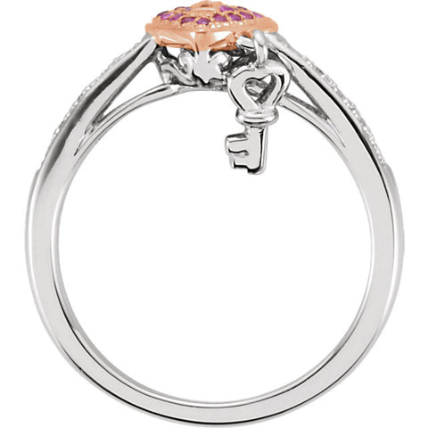 Ring > Diamond > CTW > .Silver & 14kt > Pink > Plated > Rose > 14kt > &