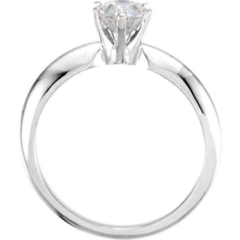 Solitaire > Moissanite > Created > Pear > 8x5mm