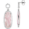 Earrings > Diamond > CTW > 7/Quartz & 7 > France > De > Rose