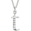 Necklace > 16" > Initial > "a" > Letter > Lowercase > Diamond > .03 CTW