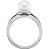 Ring > Diamond > .08 CTW > & > Pearl > 6mm