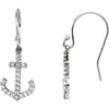 Earrings > Anchor > Diamond > 1/5 CTW