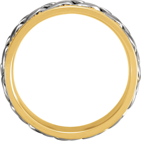 Band > Hand-Woven > 8mm > Two-Tone > 14kt