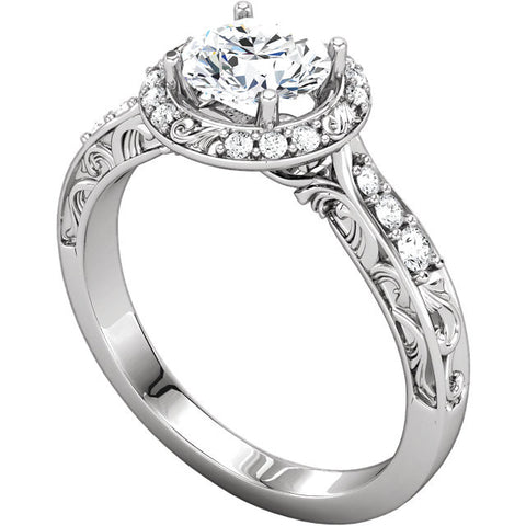 Ring > Engagement > Diamond > CTW > 1/CZ & 1