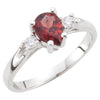 Ring > Garnet & Diamond > Mozambique > Genuine