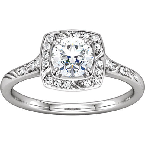 Ring > Engagement > Diamond > CTW > 1/Zirconia & 1 > Cubic > 5.75mm