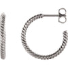 Design > Rope > with > Earrings > Hoop > 17mm