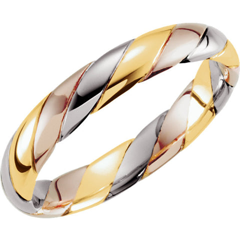 Band > Hand-Woven > 4mm > Tri-Color > 14kt