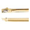 Chain > 16" > Omega > Reversible > Two-Tone > 4mm > White > 14kt > Or > Yellow > 14kt