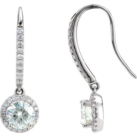 Earrings > Diamond > and > Moissanite > Created