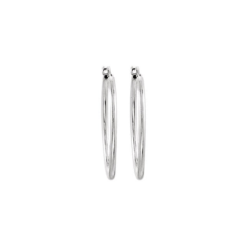 Earrings > Hoop > Tube > Oval > 18x24mm